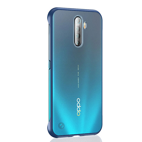 Oppo Reno Ace用ハードカバー クリスタル クリア透明 H02 Oppo ネイビー