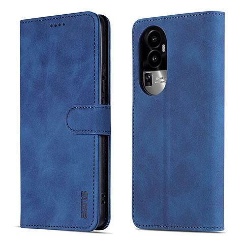 Oppo Reno10 Pro+ Plus 5G用手帳型 レザーケース スタンド カバー YZ5 Oppo ネイビー