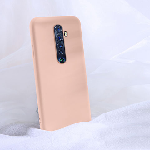 Oppo Reno2用360度 フルカバー極薄ソフトケース シリコンケース 耐衝撃 全面保護 バンパー S03 Oppo ピンク