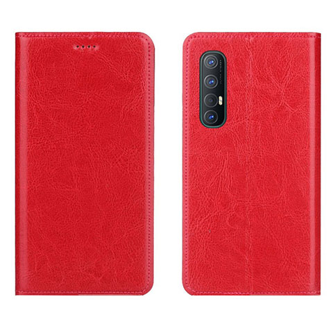 Oppo Reno3 Pro用手帳型 レザーケース スタンド カバー L03 Oppo レッド