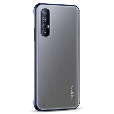 Oppo Reno3 Pro用ハードカバー クリスタル クリア透明 H02 Oppo ネイビー