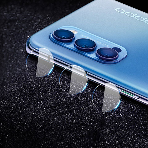 Oppo Reno4 5G用強化ガラス カメラプロテクター カメラレンズ 保護ガラスフイルム C02 Oppo クリア