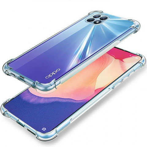 Oppo Reno4 SE 5G用極薄ソフトケース シリコンケース 耐衝撃 全面保護 クリア透明 カバー Oppo クリア