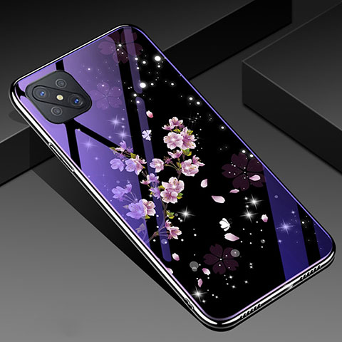 Oppo Reno4 Z 5G用ハイブリットバンパーケース プラスチック パターン 鏡面 カバー Oppo マルチカラー