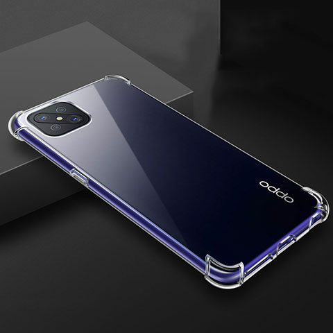 Oppo Reno4 Z 5G用極薄ソフトケース シリコンケース 耐衝撃 全面保護 クリア透明 T03 Oppo クリア