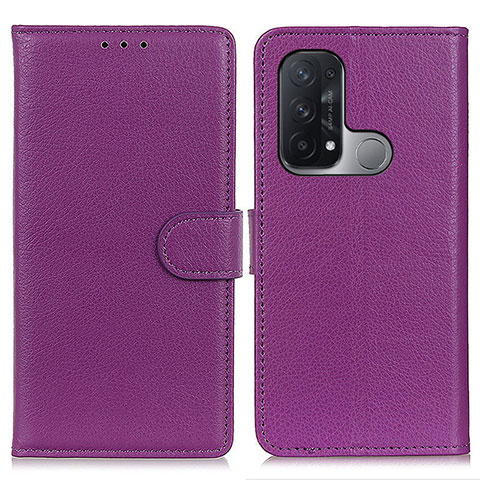 Oppo Reno5 A用手帳型 レザーケース スタンド カバー A03D Oppo レッド