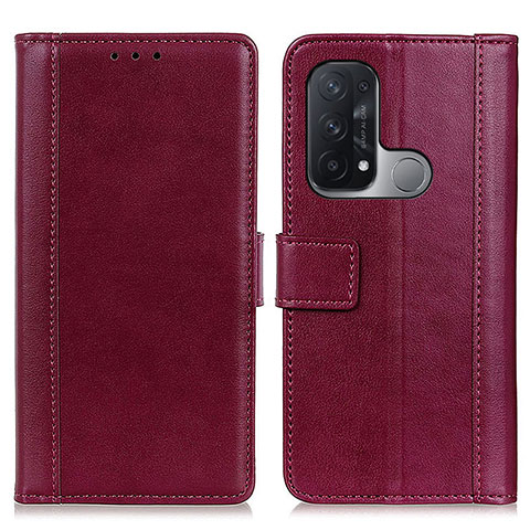 Oppo Reno5 A用手帳型 レザーケース スタンド カバー N02P Oppo レッド