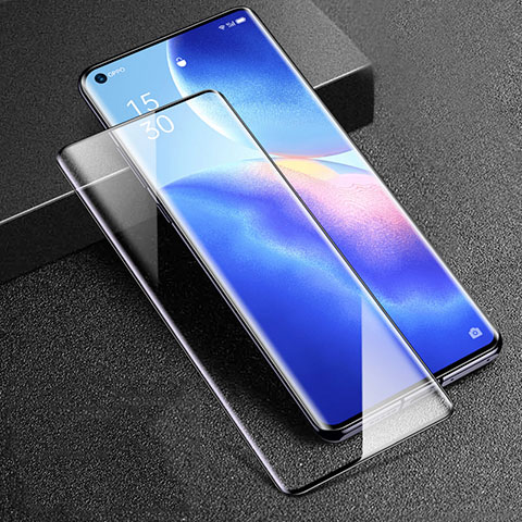 Oppo Reno5 Pro 5G用強化ガラス フル液晶保護フィルム F02 Oppo ブラック