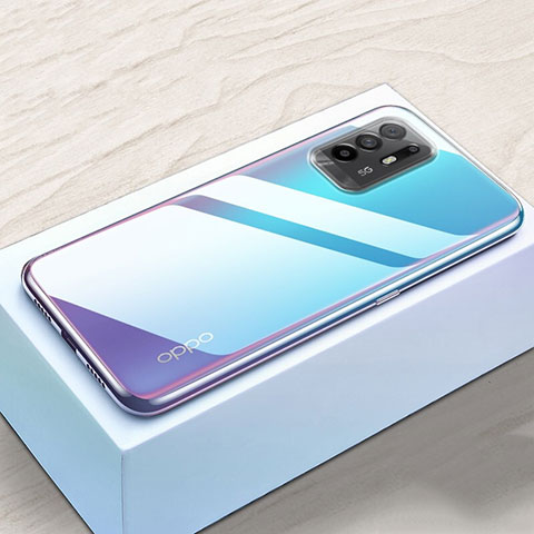 Oppo Reno5 Z 5G用極薄ソフトケース シリコンケース 耐衝撃 全面保護 クリア透明 T03 Oppo クリア