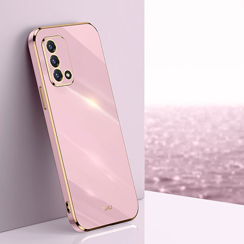 Oppo Reno6 Lite用極薄ソフトケース シリコンケース 耐衝撃 全面保護 XL1 Oppo ピンク