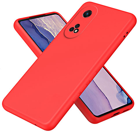 Oppo Reno8 T 4G用360度 フルカバー極薄ソフトケース シリコンケース 耐衝撃 全面保護 バンパー H01P Oppo レッド