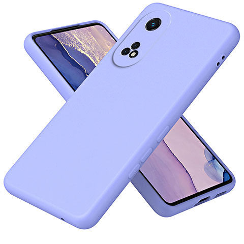 Oppo Reno8 T 4G用360度 フルカバー極薄ソフトケース シリコンケース 耐衝撃 全面保護 バンパー H01P Oppo パープル