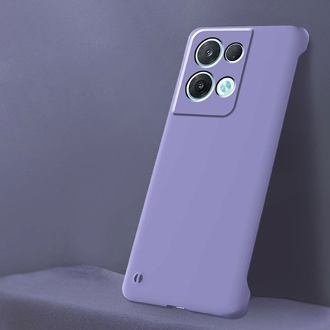 Oppo Reno9 Pro+ Plus 5G用ハードケース プラスチック 質感もマット カバー YK6 Oppo パープル