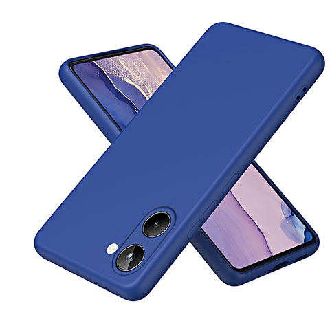 Realme 10 4G用360度 フルカバー極薄ソフトケース シリコンケース 耐衝撃 全面保護 バンパー H01P Realme ネイビー