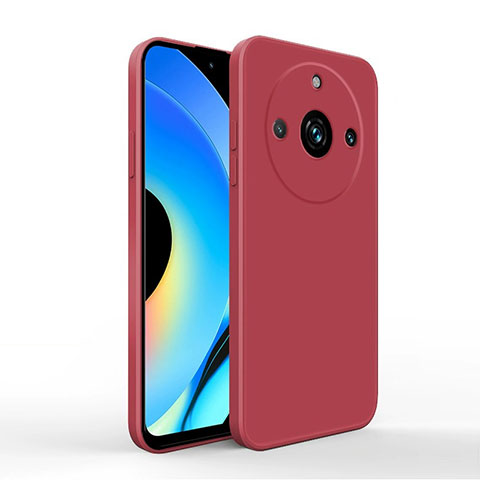 Realme 11 Pro+ Plus 5G用360度 フルカバー極薄ソフトケース シリコンケース 耐衝撃 全面保護 バンパー YK2 Realme レッド