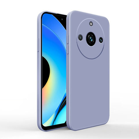 Realme 11 Pro+ Plus 5G用360度 フルカバー極薄ソフトケース シリコンケース 耐衝撃 全面保護 バンパー YK2 Realme ラベンダーグレー