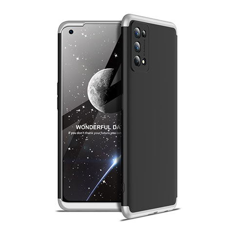 Realme 7 Pro用ハードケース プラスチック 質感もマット 前面と背面 360度 フルカバー Realme シルバー・ブラック