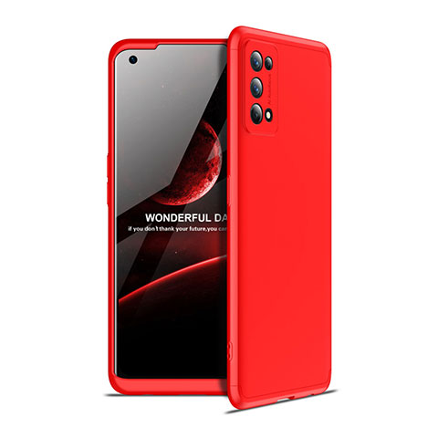 Realme 7 Pro用ハードケース プラスチック 質感もマット 前面と背面 360度 フルカバー Realme レッド