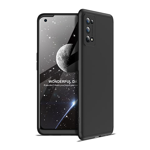 Realme 7 Pro用ハードケース プラスチック 質感もマット 前面と背面 360度 フルカバー Realme ブラック