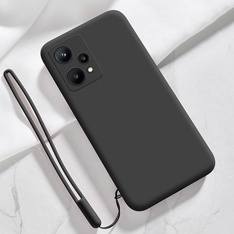 Realme 9 4G用360度 フルカバー極薄ソフトケース シリコンケース 耐衝撃 全面保護 バンパー YK1 Realme ブラック