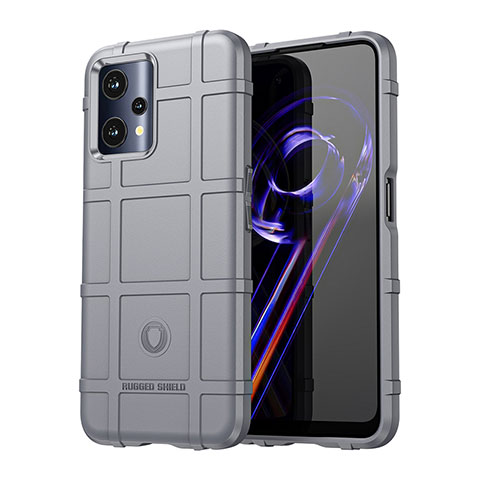 Realme 9 5G用360度 フルカバー極薄ソフトケース シリコンケース 耐衝撃 全面保護 バンパー J01S Realme グレー