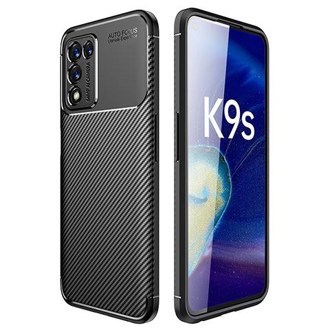 Realme 9 SE 5G用シリコンケース ソフトタッチラバー ツイル カバー Realme ブラック