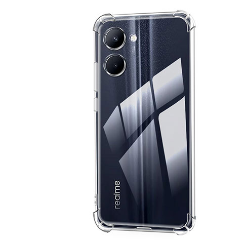 Realme C33 (2023)用極薄ソフトケース シリコンケース 耐衝撃 全面保護 クリア透明 カバー Realme クリア