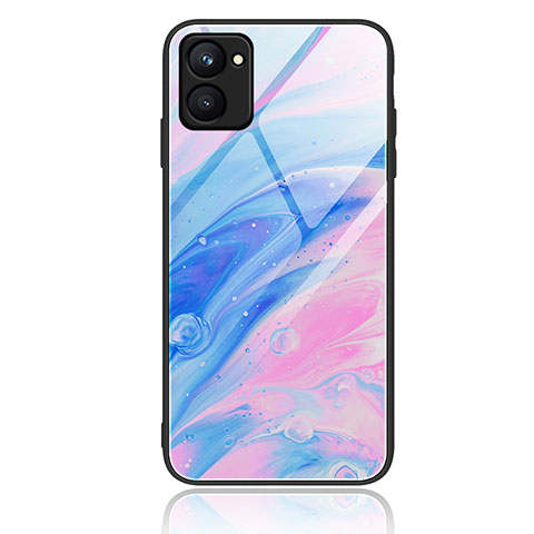 Realme C33用ハイブリットバンパーケース プラスチック パターン 鏡面 カバー JM1 Realme カラフル