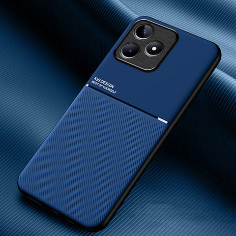 Realme C51用極薄ソフトケース シリコンケース 耐衝撃 全面保護 マグネット式 バンパー Realme ネイビー