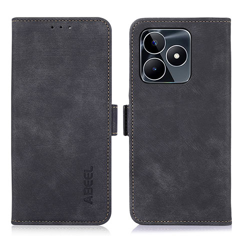 Realme C53用手帳型 レザーケース スタンド カバー K10Z Realme ブラック