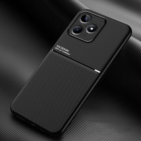 Realme C53 India用極薄ソフトケース シリコンケース 耐衝撃 全面保護 マグネット式 バンパー Realme ブラック