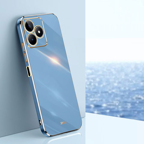 Realme C67用極薄ソフトケース シリコンケース 耐衝撃 全面保護 XL1 Realme ネイビー