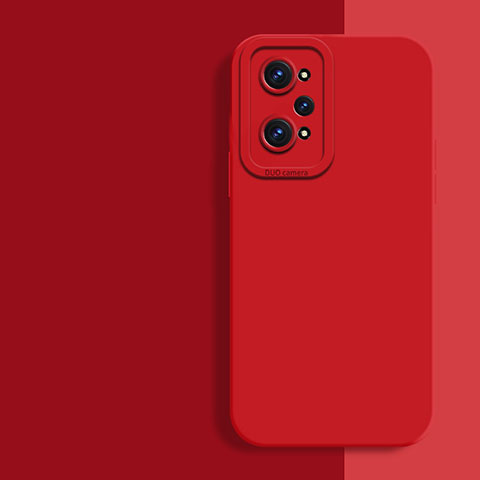 Realme GT Neo 3T 5G用360度 フルカバー極薄ソフトケース シリコンケース 耐衝撃 全面保護 バンパー Realme レッド