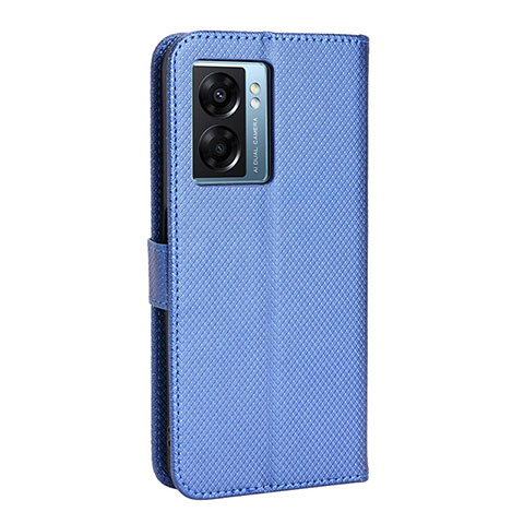 Realme Narzo 50 5G用手帳型 レザーケース スタンド カバー BY1 Realme ネイビー