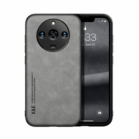 Realme Narzo 60 5G用ケース 高級感 手触り良いレザー柄 DY1 Realme グレー