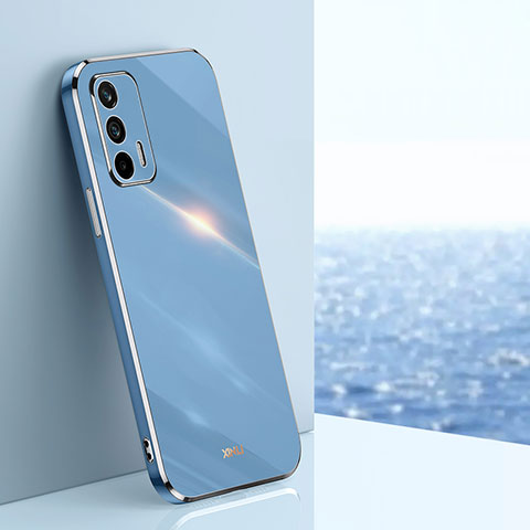 Realme Q3 Pro 5G用極薄ソフトケース シリコンケース 耐衝撃 全面保護 XL1 Realme ネイビー