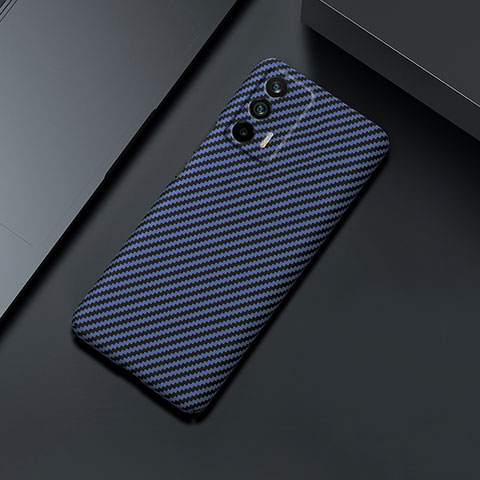 Realme Q3 Pro 5G用ハードケース プラスチック 質感もマット ツイル カバー Realme ネイビー