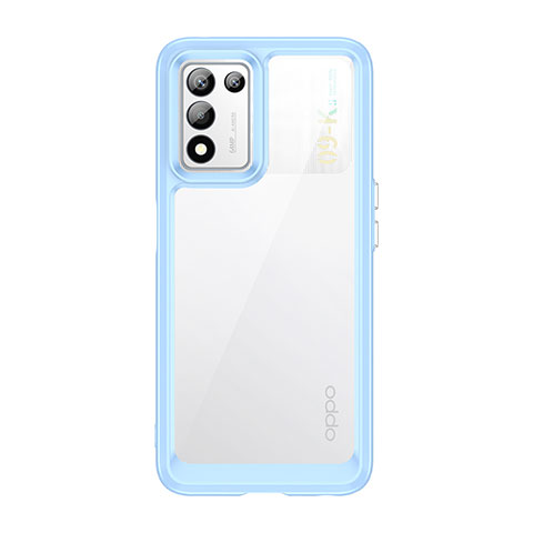 Realme Q3t 5G用ハイブリットバンパーケース クリア透明 プラスチック カバー J01S Realme ネイビー