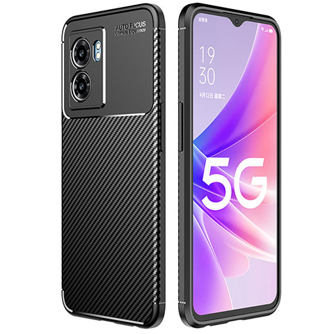 Realme Q5i 5G用シリコンケース ソフトタッチラバー ツイル カバー Realme ブラック