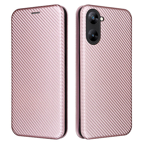 Realme Q5x 5G用手帳型 レザーケース スタンド カバー L04Z Realme ローズゴールド