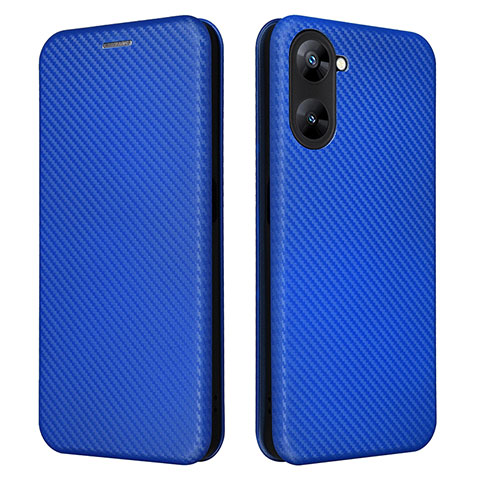 Realme Q5x 5G用手帳型 レザーケース スタンド カバー L04Z Realme ネイビー