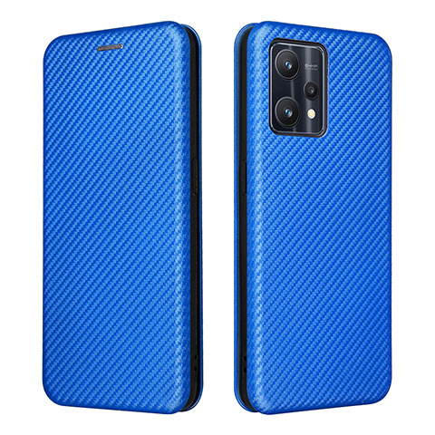 Realme V25 5G用手帳型 レザーケース スタンド カバー L07Z Realme ネイビー