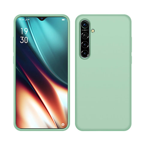 Realme X2用360度 フルカバー極薄ソフトケース シリコンケース 耐衝撃 全面保護 バンパー S05 Realme グリーン