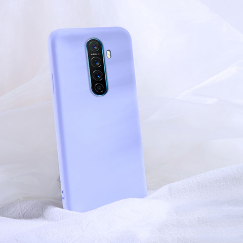 Realme X2 Pro用360度 フルカバー極薄ソフトケース シリコンケース 耐衝撃 全面保護 バンパー S02 Realme パープル