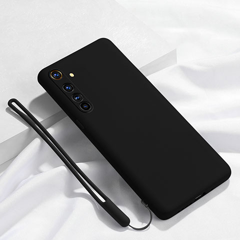 Realme X50 Pro 5G用360度 フルカバー極薄ソフトケース シリコンケース 耐衝撃 全面保護 バンパー C01 Realme ブラック