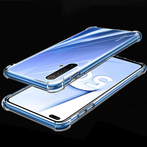 Realme X50m 5G用極薄ソフトケース シリコンケース 耐衝撃 全面保護 クリア透明 H02 Realme クリア