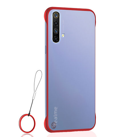 Realme X50t 5G用ハードカバー クリスタル クリア透明 H02 Realme レッド