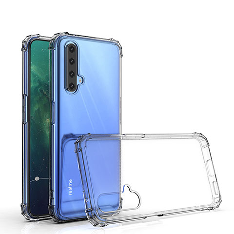 Realme X50t 5G用極薄ソフトケース シリコンケース 耐衝撃 全面保護 クリア透明 T02 Realme クリア