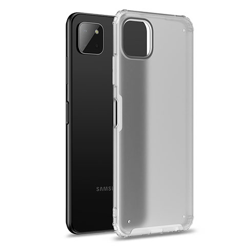 Samsung Galaxy A22 5G用ハイブリットバンパーケース クリア透明 プラスチック カバー サムスン クリア