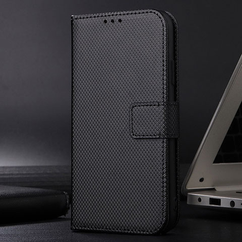 Samsung Galaxy A23s用手帳型 レザーケース スタンド カバー BY5 サムスン ブラック